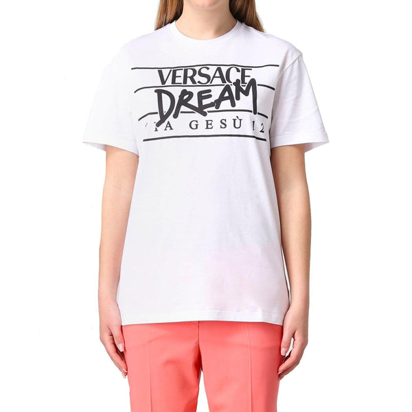 Versace Logo Cotton T-shirt - Women - Piano Luigi