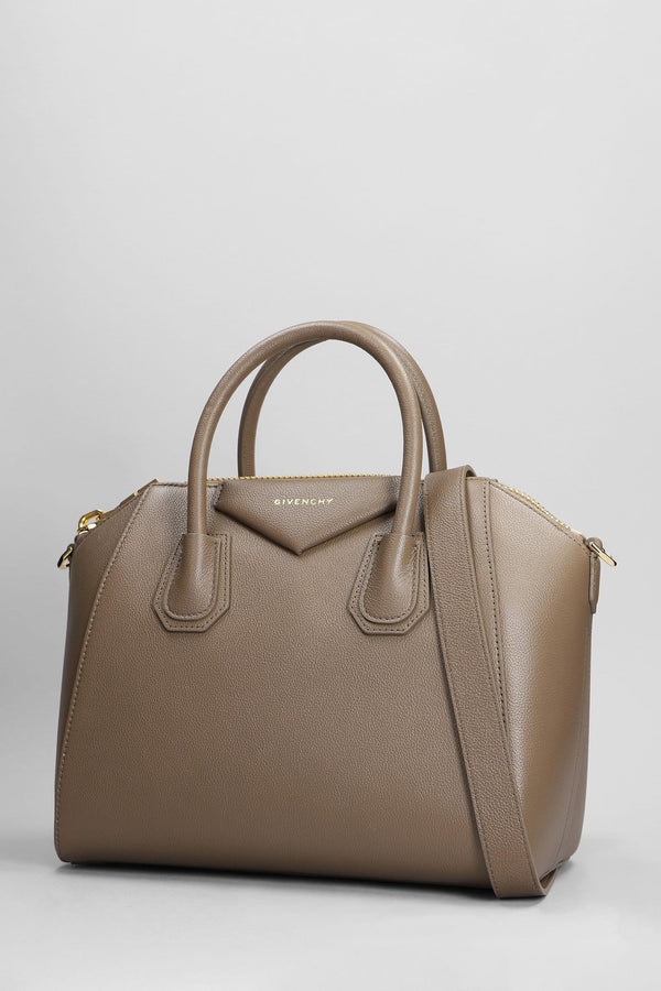 Givenchy Antigona Small Hand Bag In Taupe Leather - Women - Piano Luigi