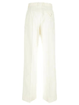 Bottega Veneta Textured Cotton Trouser - Women - Piano Luigi