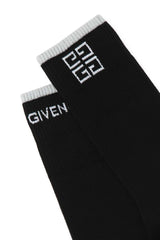 Givenchy Logo Intarsia Crew Socks - Men - Piano Luigi