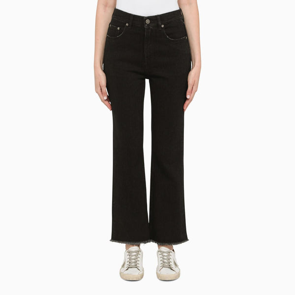 Golden Goose Cropped Black Jeans - Women - Piano Luigi