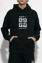 Givenchy Logo Printed Drawstring Hoodie - Men - Piano Luigi