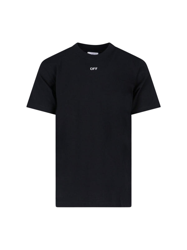 Off-White Black Cotton T-shirt - Men - Piano Luigi