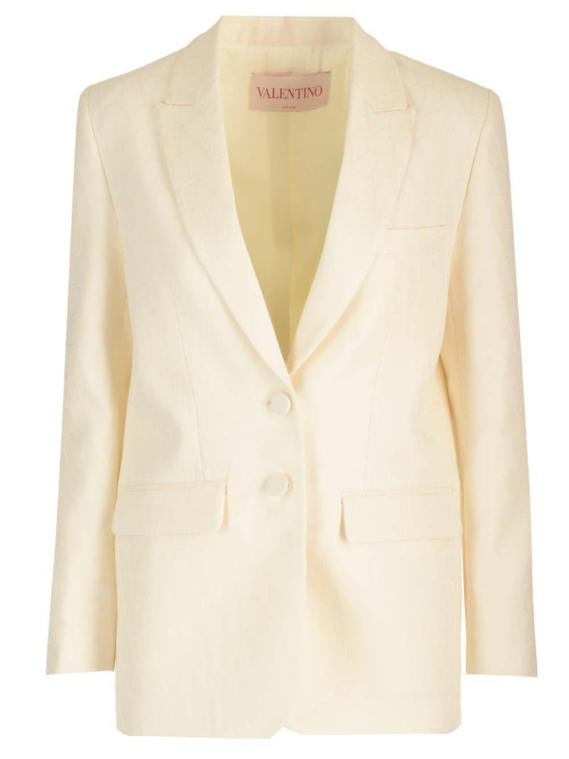 Valentino toile Iconographe Blazer - Women - Piano Luigi