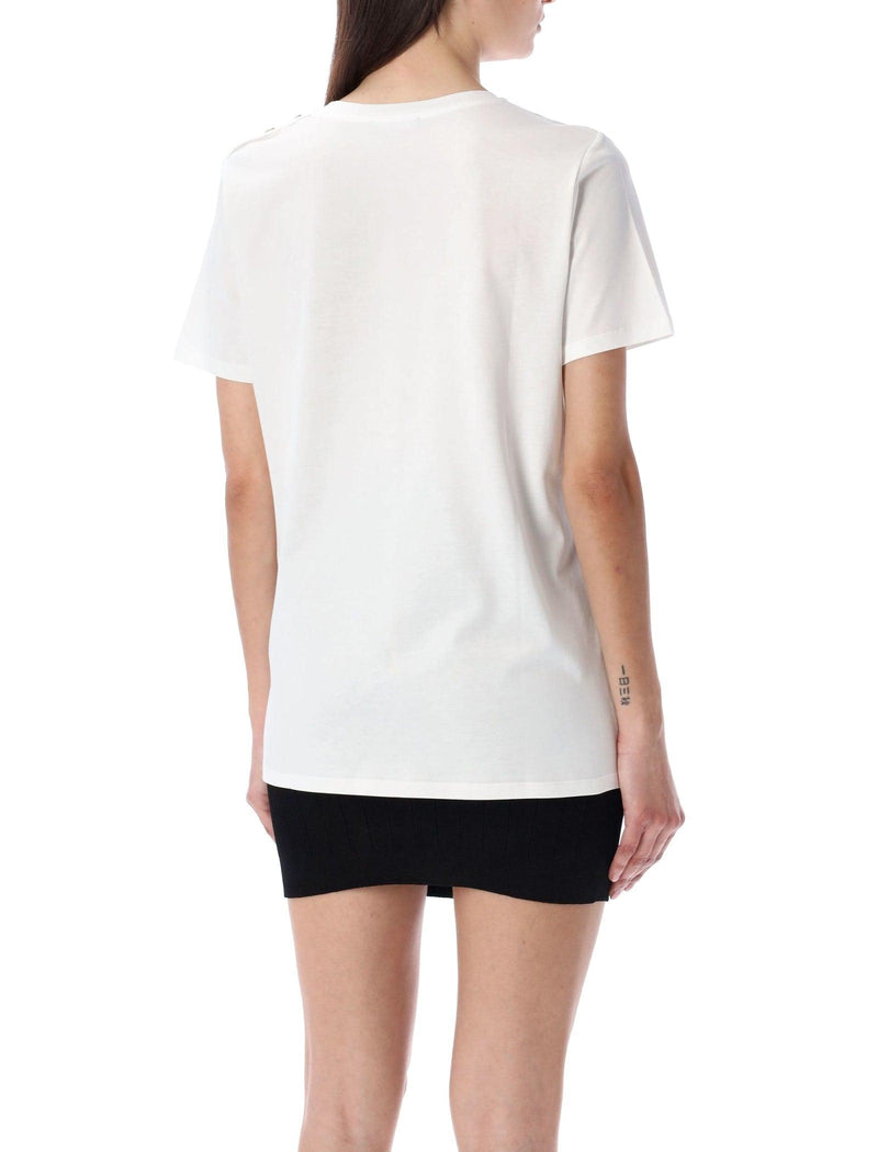 Balmain Flocked Paris T-shirt - Women - Piano Luigi