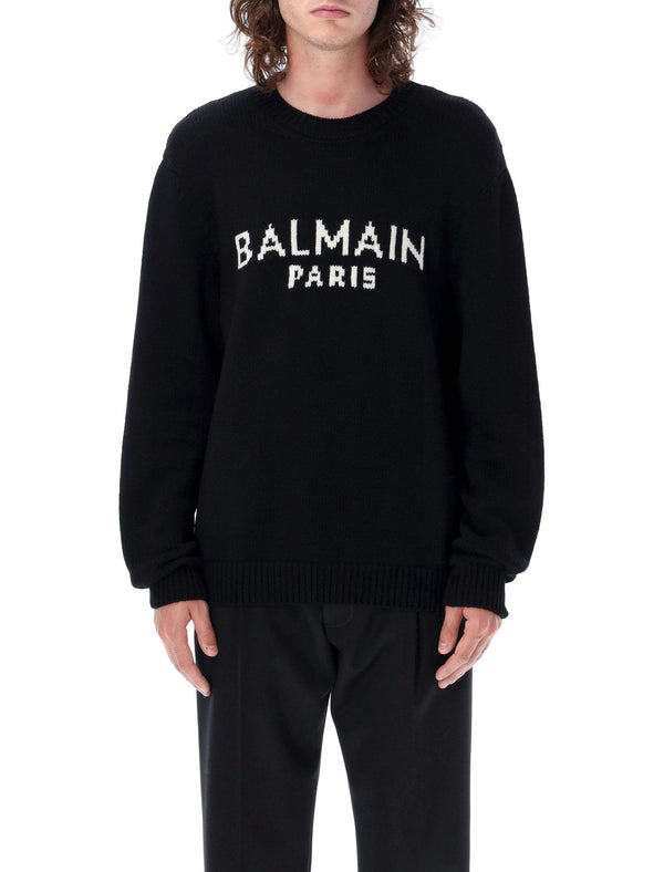 Balmain Knit Logo Sweater - Men - Piano Luigi