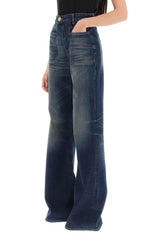 Balmain Blue Cotton Jeans - Women - Piano Luigi