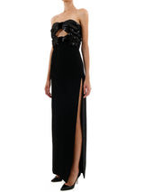 Saint Laurent Sequinned Maxi Dress - Women - Piano Luigi