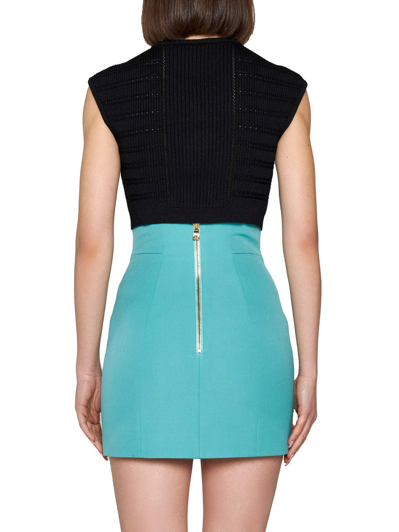 Balmain Grain De Poudre Skirt - Women - Piano Luigi