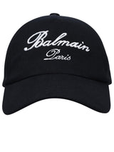 Balmain Black Cotton Hat - Men - Piano Luigi