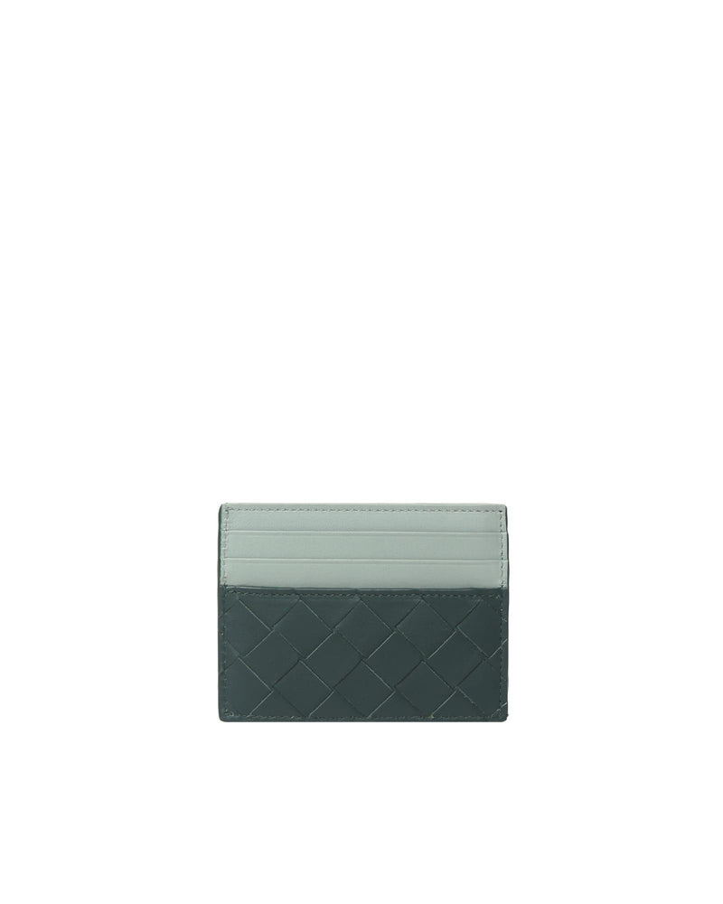 Bottega Veneta Two-tone Leather Card Holder - Men - Piano Luigi