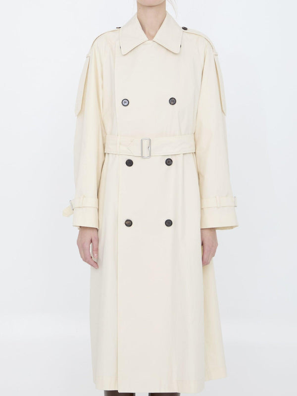 Burberry Long Trench In Gabardine - Women - Piano Luigi