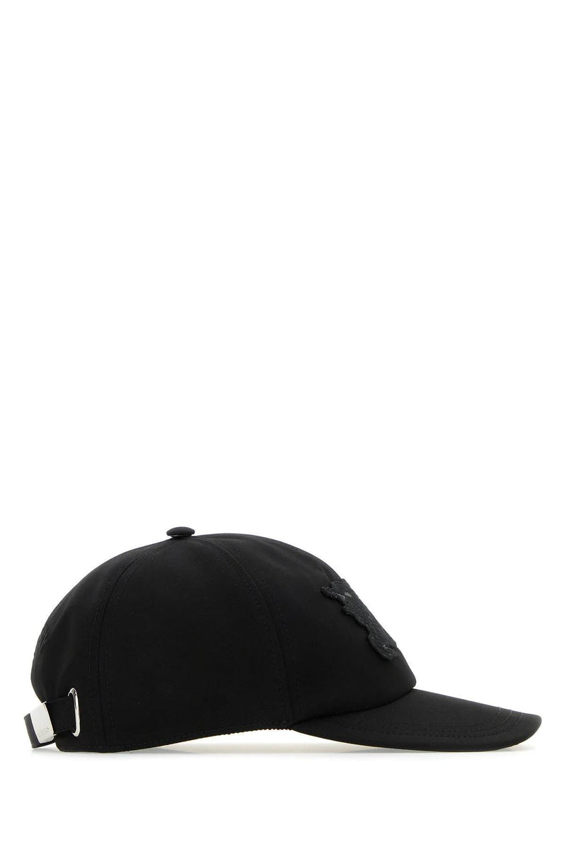 Burberry Black Cotton Baseball Cap - Men - Piano Luigi