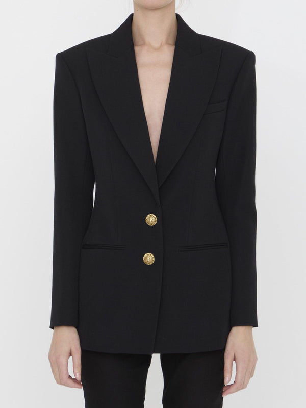 Balmain Virgin Wool Jacket - Women - Piano Luigi