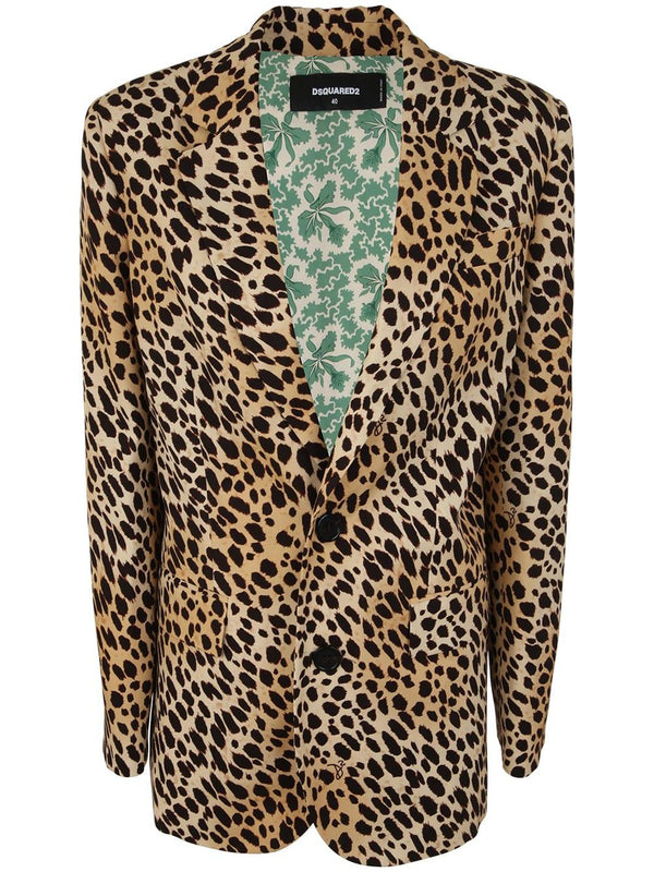 Dsquared2 Blazer With Animal Motif - Women - Piano Luigi