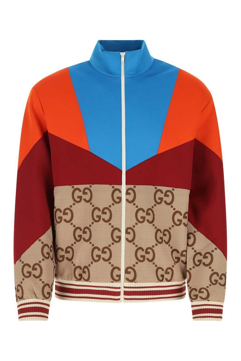 Gucci Color-block Zipped Long-sleeved Jacket - Men - Piano Luigi