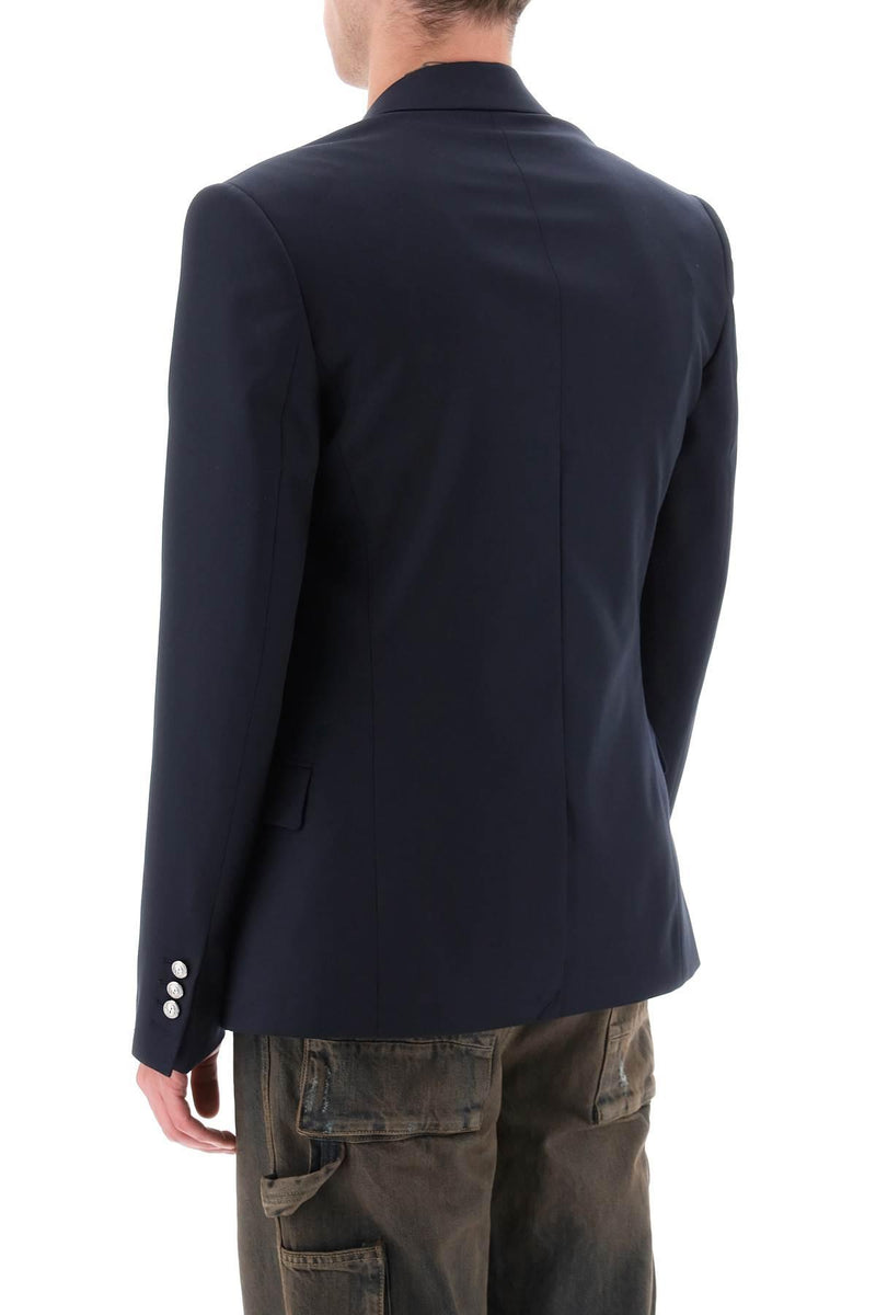 Balmain Blue Wool Jacket - Men - Piano Luigi