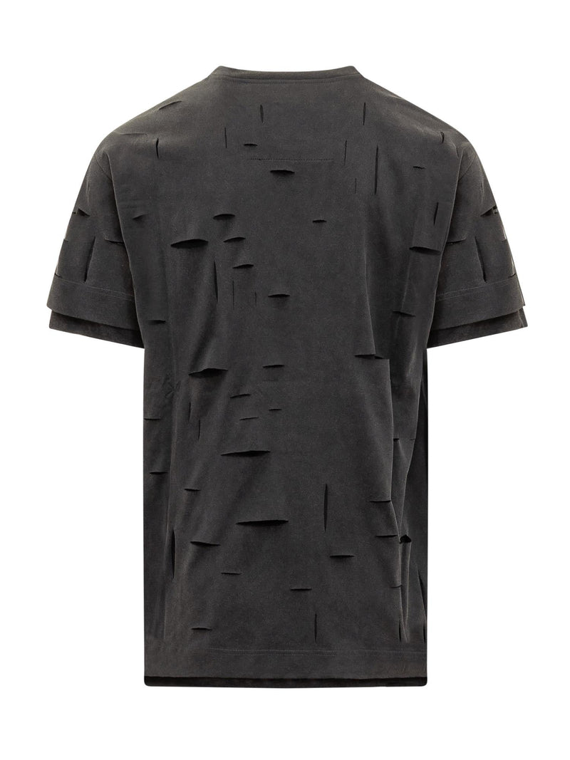 Givenchy Oversized T-shirt In Destroyed Cotton - Men - Piano Luigi