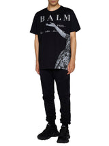 Balmain Black Cotton T-shirt - Men - Piano Luigi