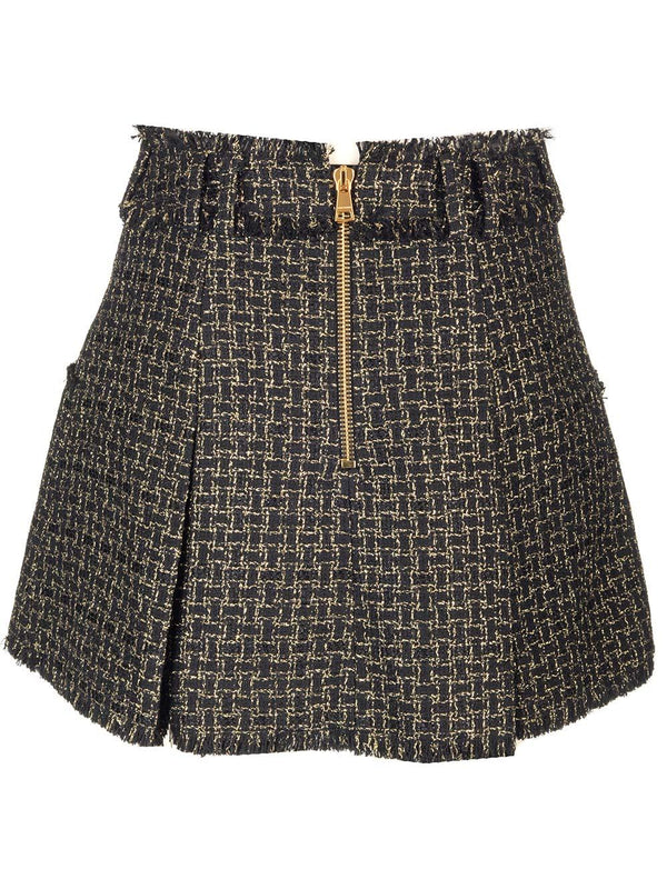 Balmain Tweed Mini Skirt - Women - Piano Luigi