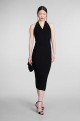 Balmain Dress In Black Viscose - Women - Piano Luigi