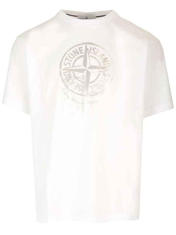 Stone Island T-shirt With Reflective Print - Men - Piano Luigi