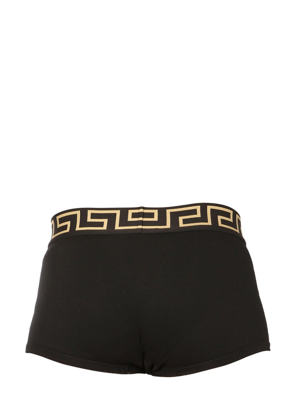 Versace Pack Of Two Boxer Shorts With Greek - Men - Piano Luigi