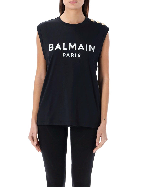 Balmain 3-button Tank Top - Women - Piano Luigi