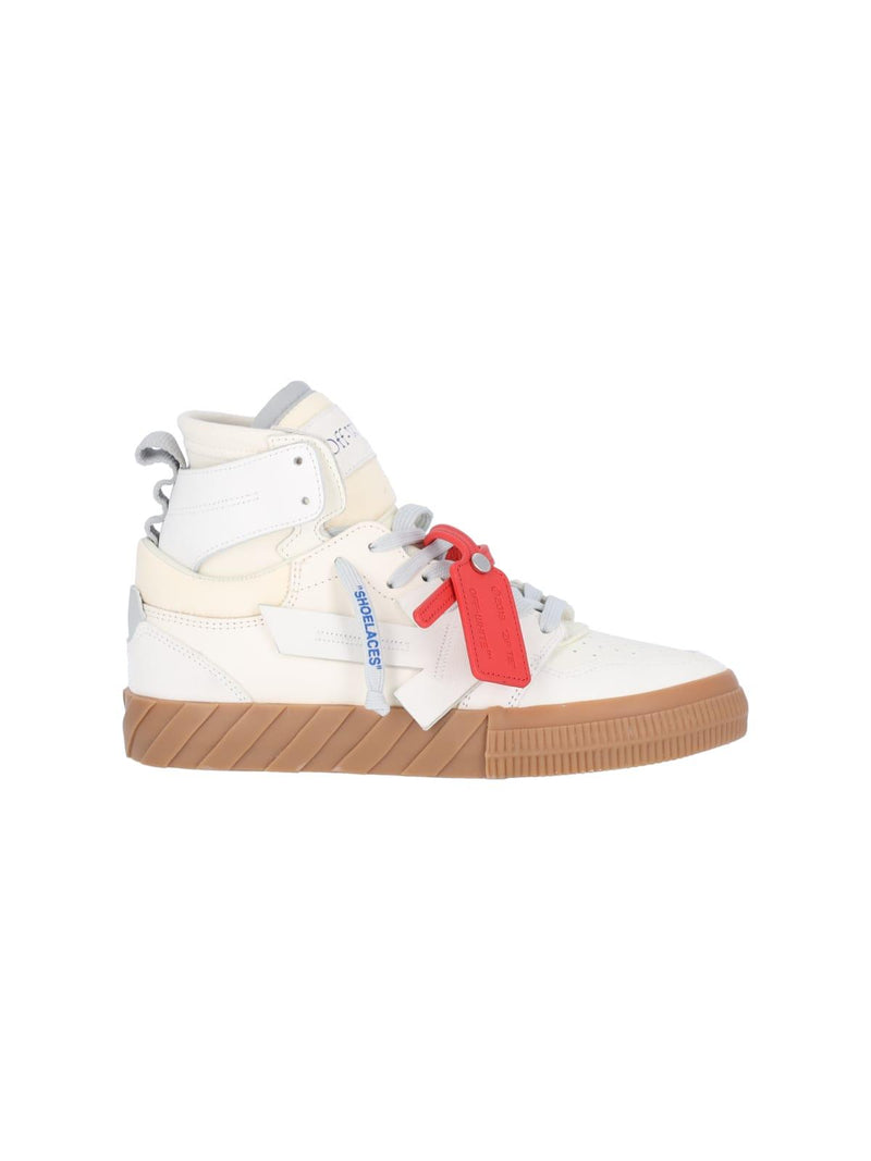 Off-White Floating Arrow High Top Vulcanized Sneakers - Men - Piano Luigi