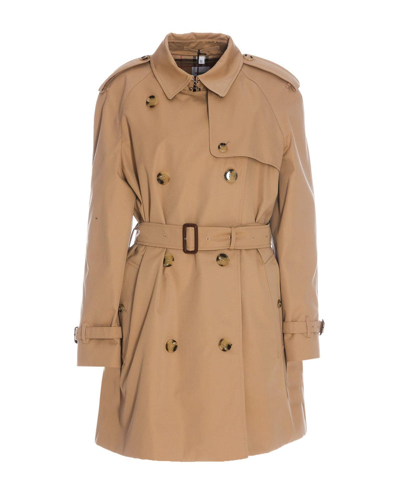 Burberry Beige Gabardine Trench Coat - Women - Piano Luigi