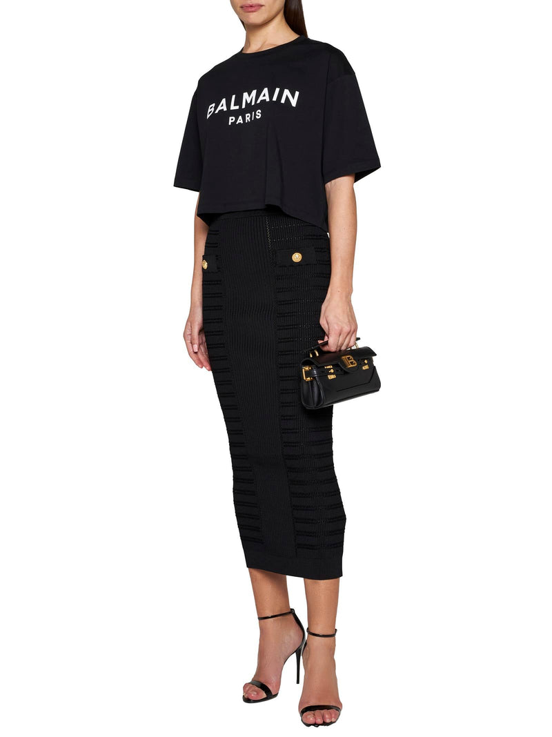 Balmain Cotton Crew-neck T-shirt - Women - Piano Luigi