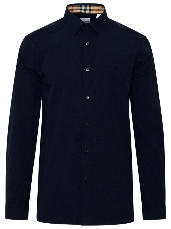 Burberry Sherfield Shirt In Blue Cotton - Men - Piano Luigi