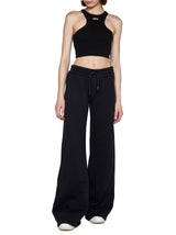 Off-White Black Cotton Trousers - Women - Piano Luigi