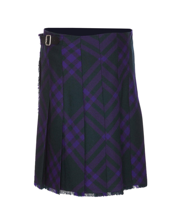 Burberry Check Wool Skirt - Women - Piano Luigi