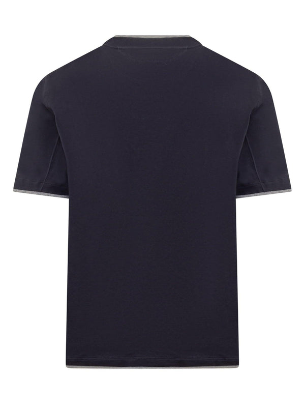 Brunello Cucinelli Jersey T-shirt With Ribbed Hem - Men - Piano Luigi