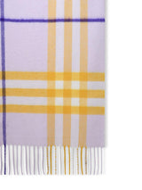 Burberry Lilac Cashmere Scarf - Women - Piano Luigi