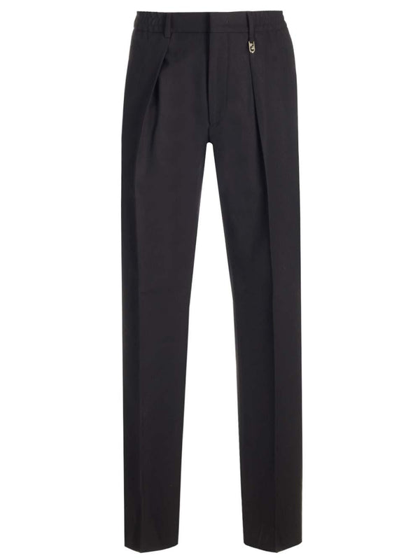 Fendi Black Wool Crepe Trousers - Men - Piano Luigi