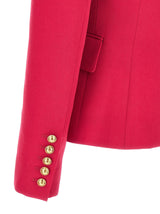 Balmain Double-breasted Blazer With Logo Buttons - Women - Piano Luigi