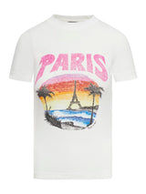 Balenciaga Fitted T-shirt Paris Tropical Str Jersey Peel - Women - Piano Luigi
