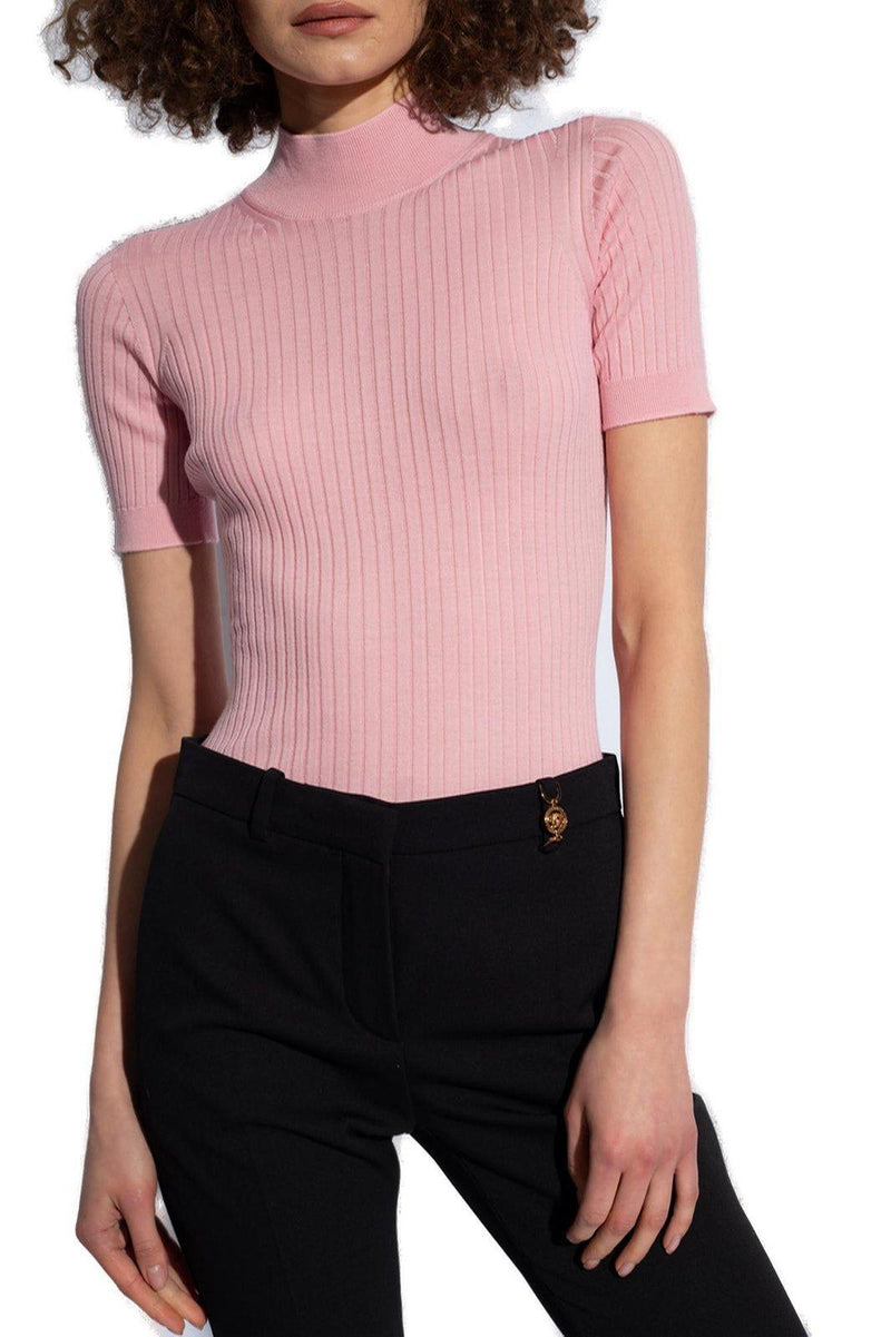 Versace Mock Neck Knitted Top - Women - Piano Luigi