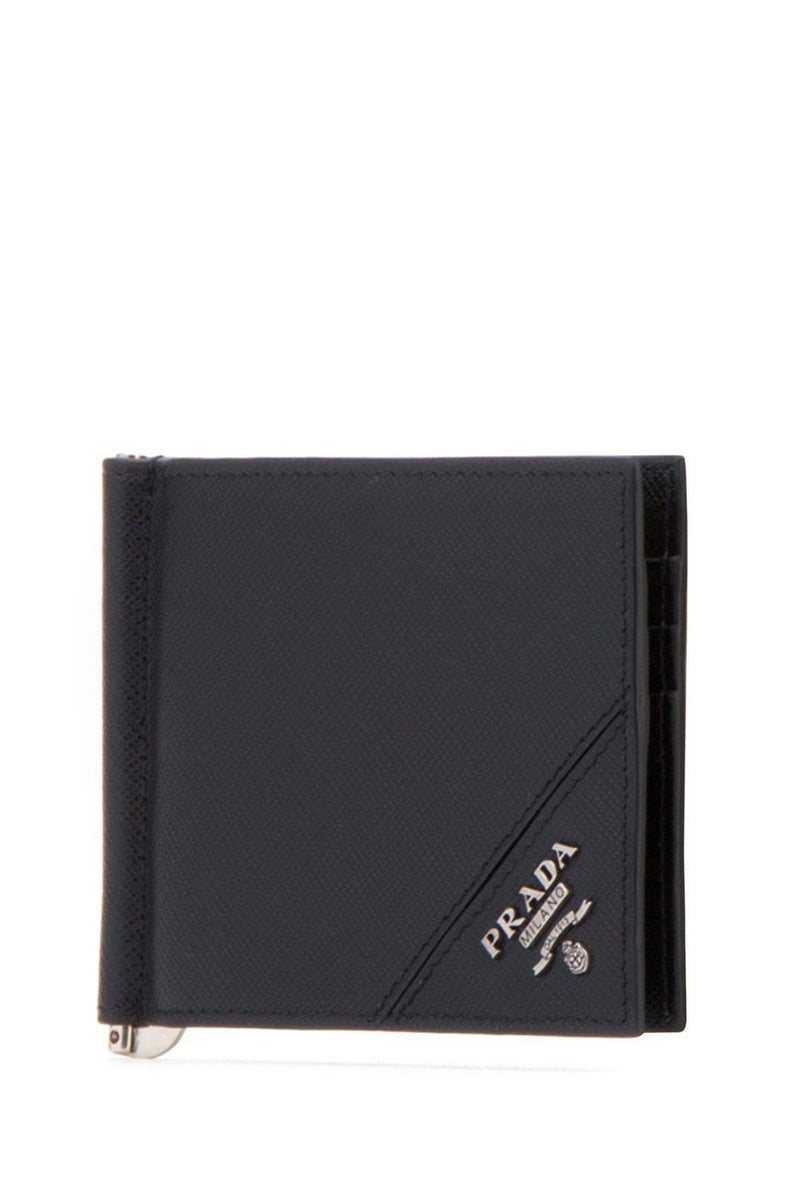 Prada Logo Plaque Bifold Wallet - Men - Piano Luigi