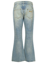 Balmain Blue Cotton Jeans - Women - Piano Luigi