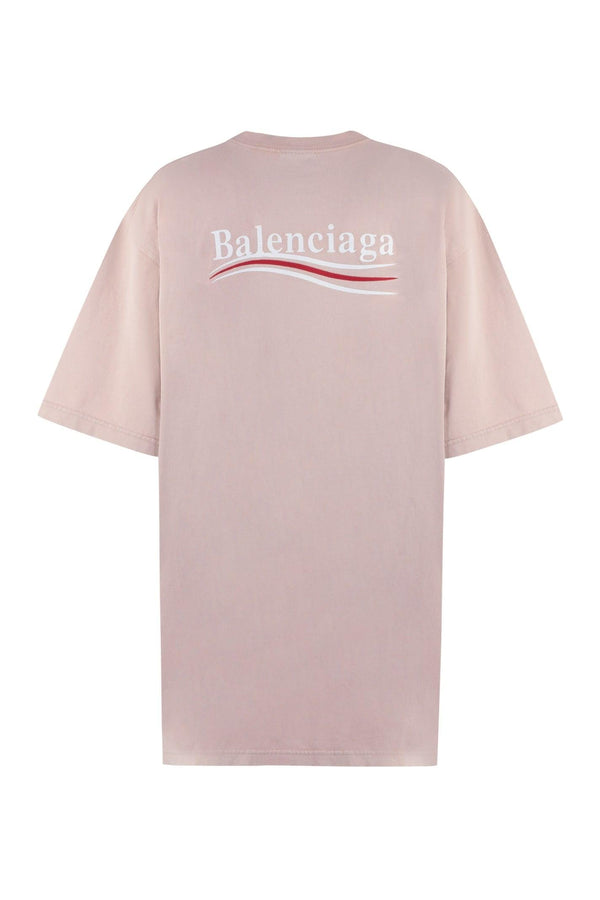 Balenciaga Cotton Crew-neck T-shirt - Women - Piano Luigi