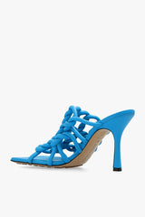 Bottega Veneta Stretch Twist Stretch Sandal Blue - Women - Piano Luigi