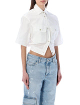 Off-White Buttoned Short-sleeved Shirt - Women - Piano Luigi