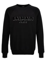 Balmain Flocked Logo Sweatshirt - Men - Piano Luigi