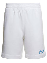 Givenchy la Plage White Shorts With Logo Print In Cotton Man - Men - Piano Luigi