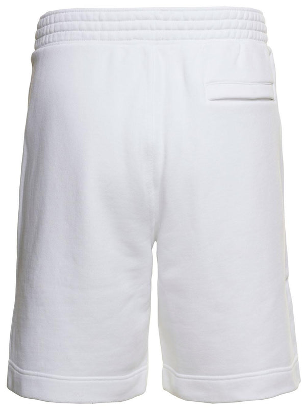 Givenchy la Plage White Shorts With Logo Print In Cotton Man - Men - Piano Luigi
