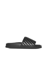 Off-White Duffle Leather Slides - Men - Piano Luigi