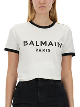 Balmain T-shirt With Logo - Women - Piano Luigi